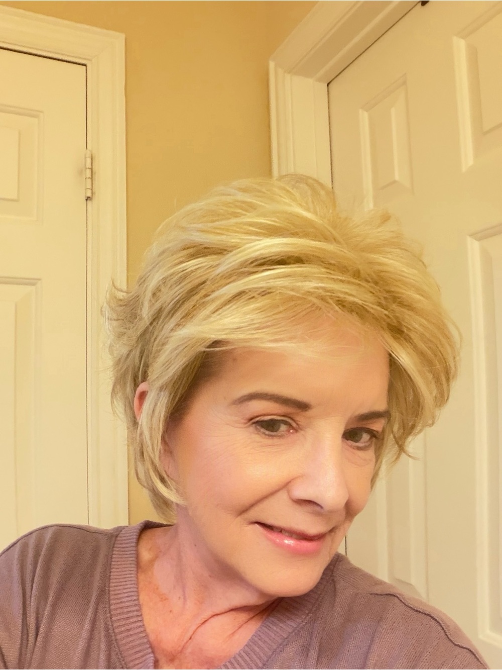 New Light Blonde Short Layered Womens wig by Gabor -enthusiastic